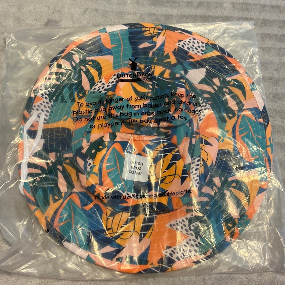 Multicolored Dutch Bros Bucket Hat; One Size; Unopened in original packaging